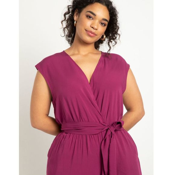 NEW Eloquii Flowy Wide Leg Jumpsuit, 16 - Picture 2 of 16